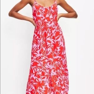 COPY - Loft XSP Hot pink tropical dress